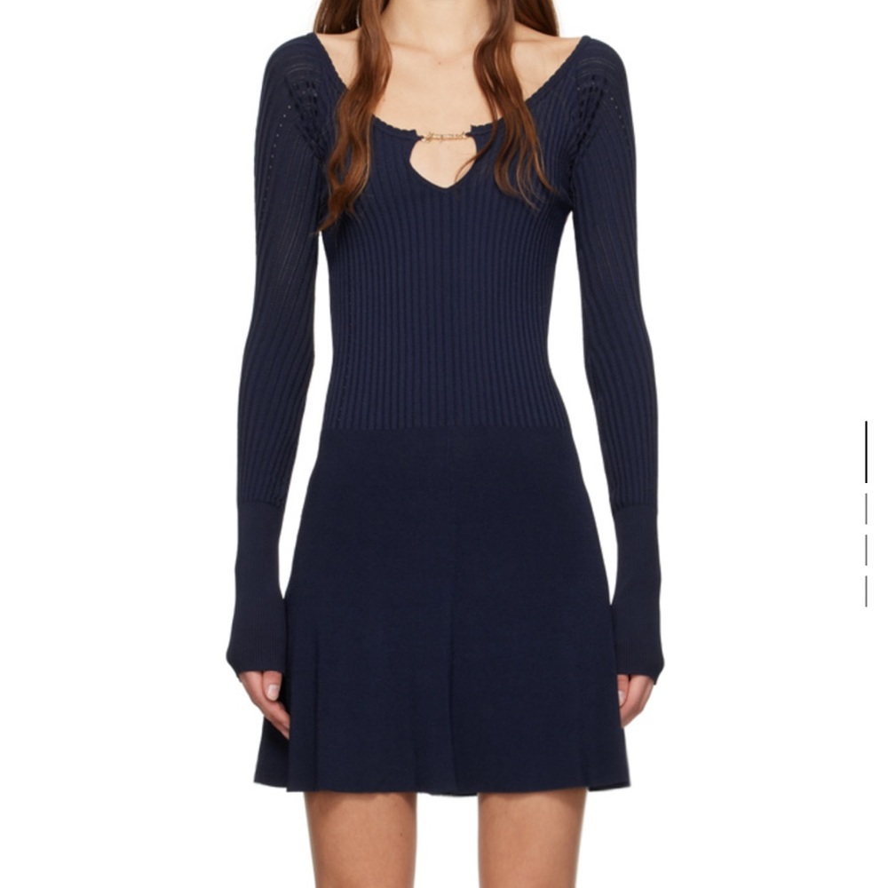 Navy 'La mini robe Pralu' Minidress